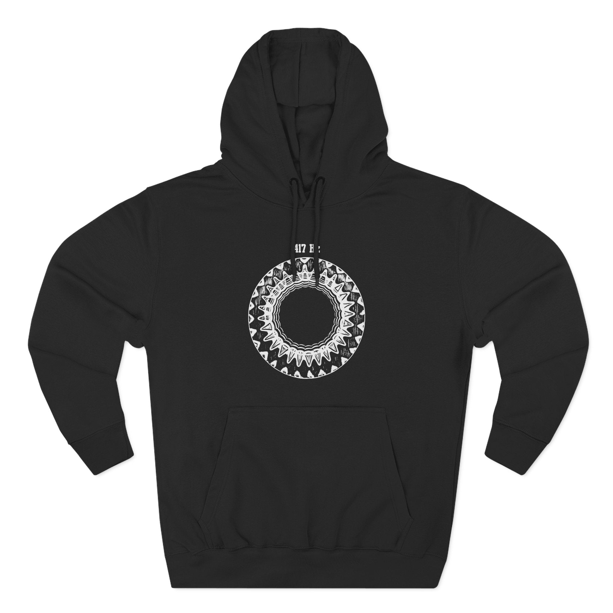 417 Hz Solfeggio Frequency Cymatics Sound Premium Unisex Hoodie