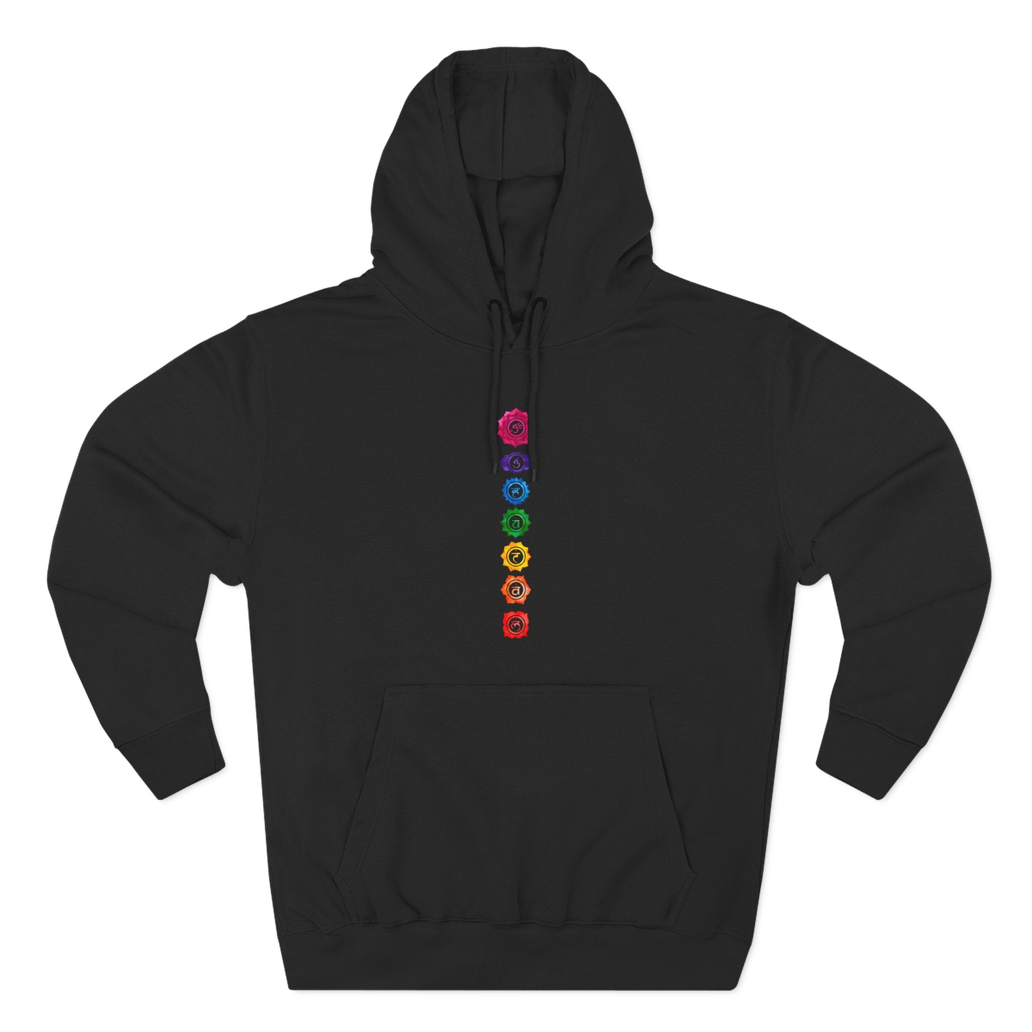 Seven Chakra Alignment Watercolor Spiritual Premium Unisex Hoodie