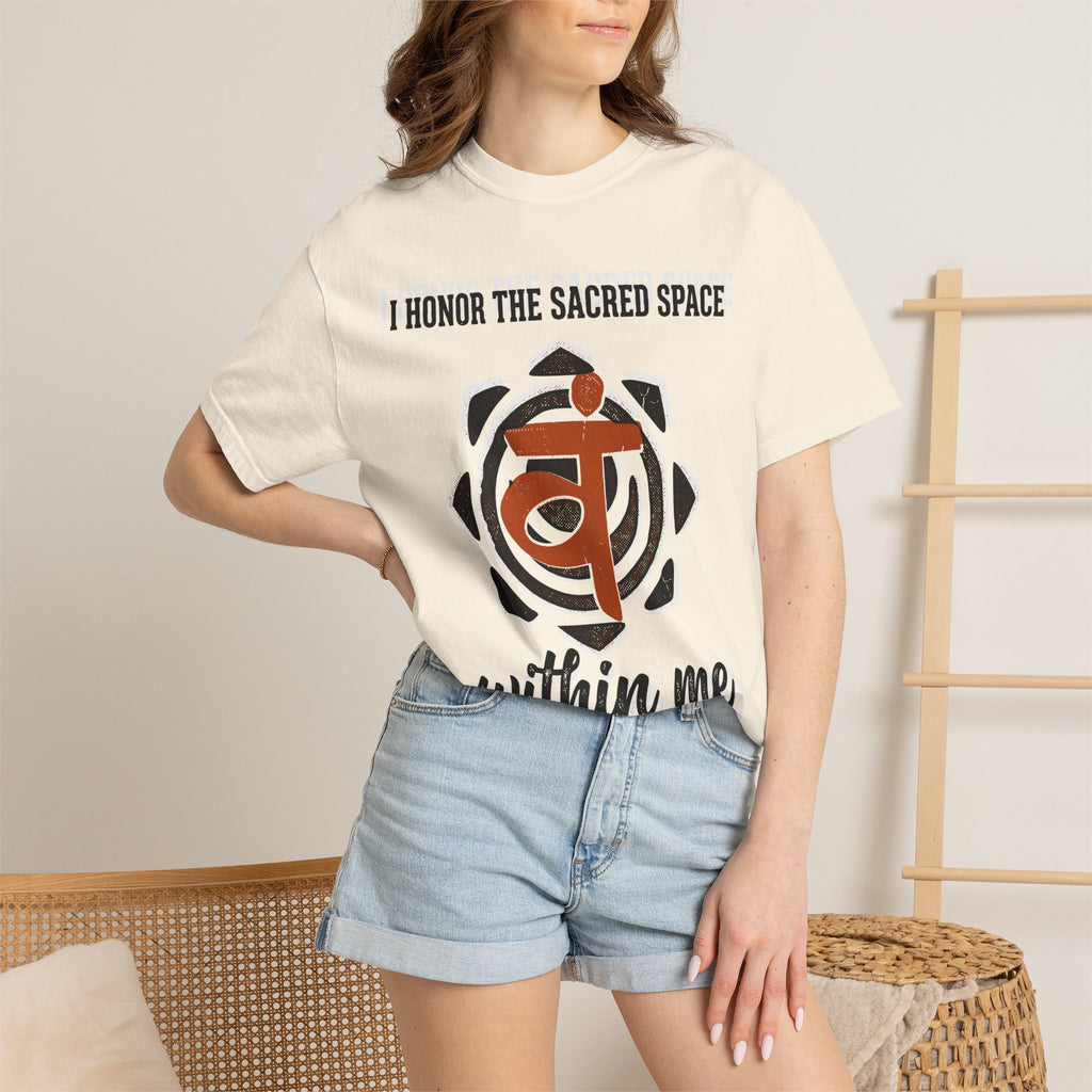 I Honor the Sacred Space Within Me Svadhisthana Chakra Comfort Colors® Unisex T-Shirt