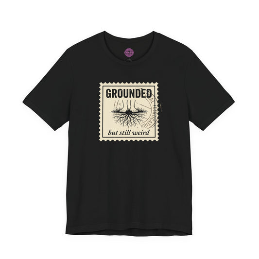 Grounded But Still Weird Postage Stamp Premium Unisex T-Shirt