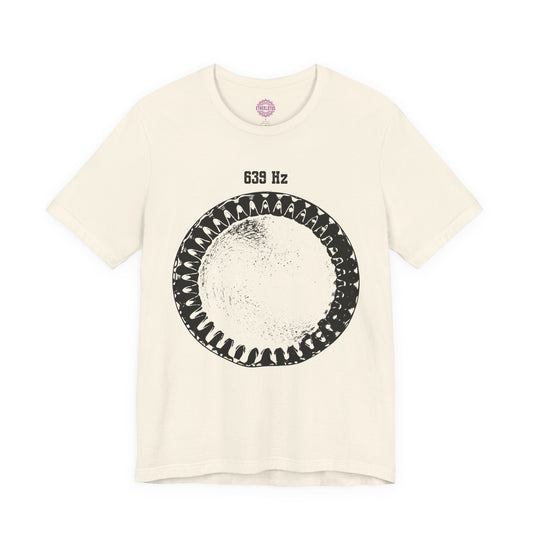 639 Hz Solfeggio Frequency Cymatics Connection Sound Premium Unisex T-Shirt