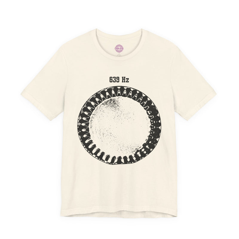 639 Hz Solfeggio Frequency Cymatics Connection Sound Premium Unisex T-Shirt