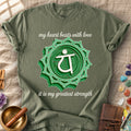 My Heart Beats With Love It Is My Greatest Strength Heart Chakra Comfort Colors® Unisex T-Shirt
