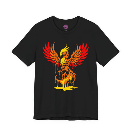 Phoenix Rising Molten Fire Transformation Premium Unisex T-Shirt