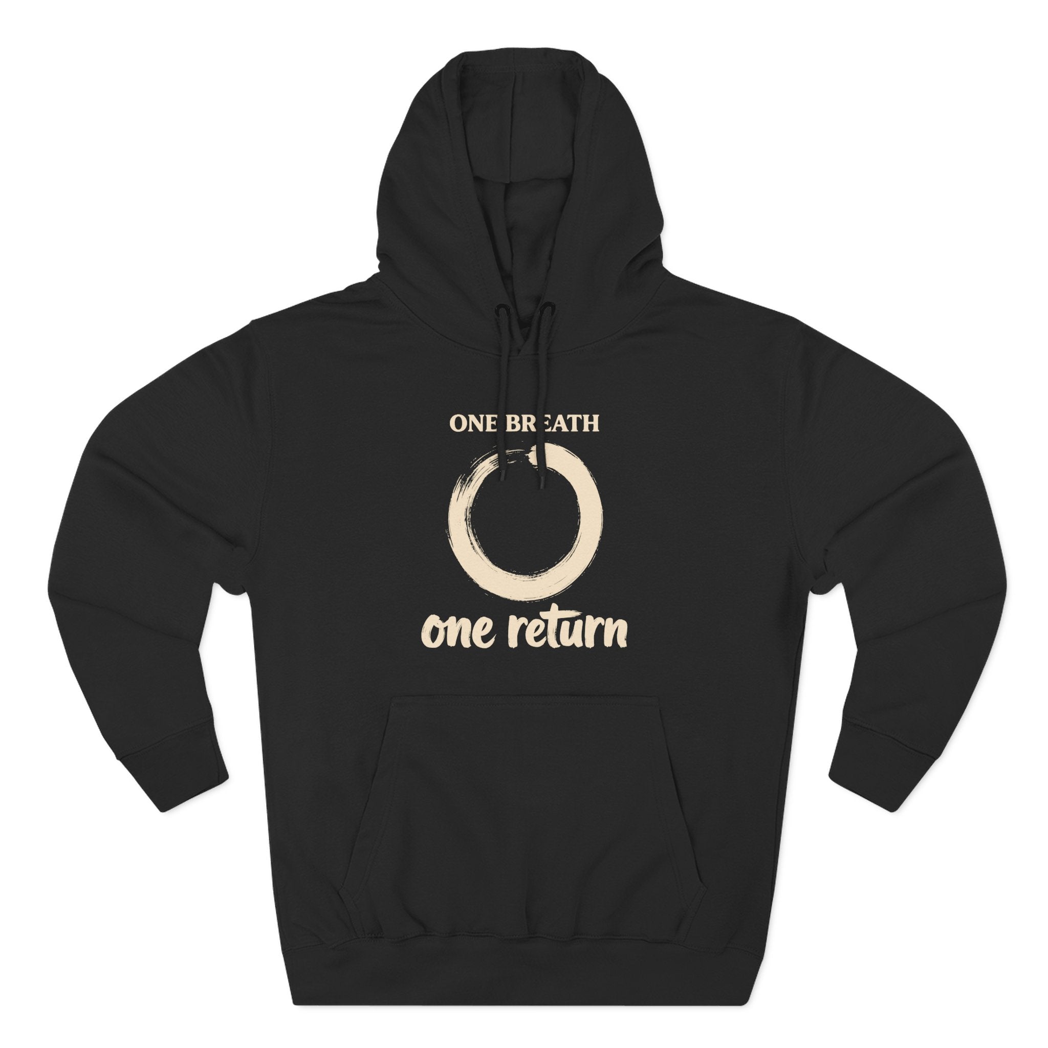 One Breath One Return Enso Circle Premium Unisex Hoodie