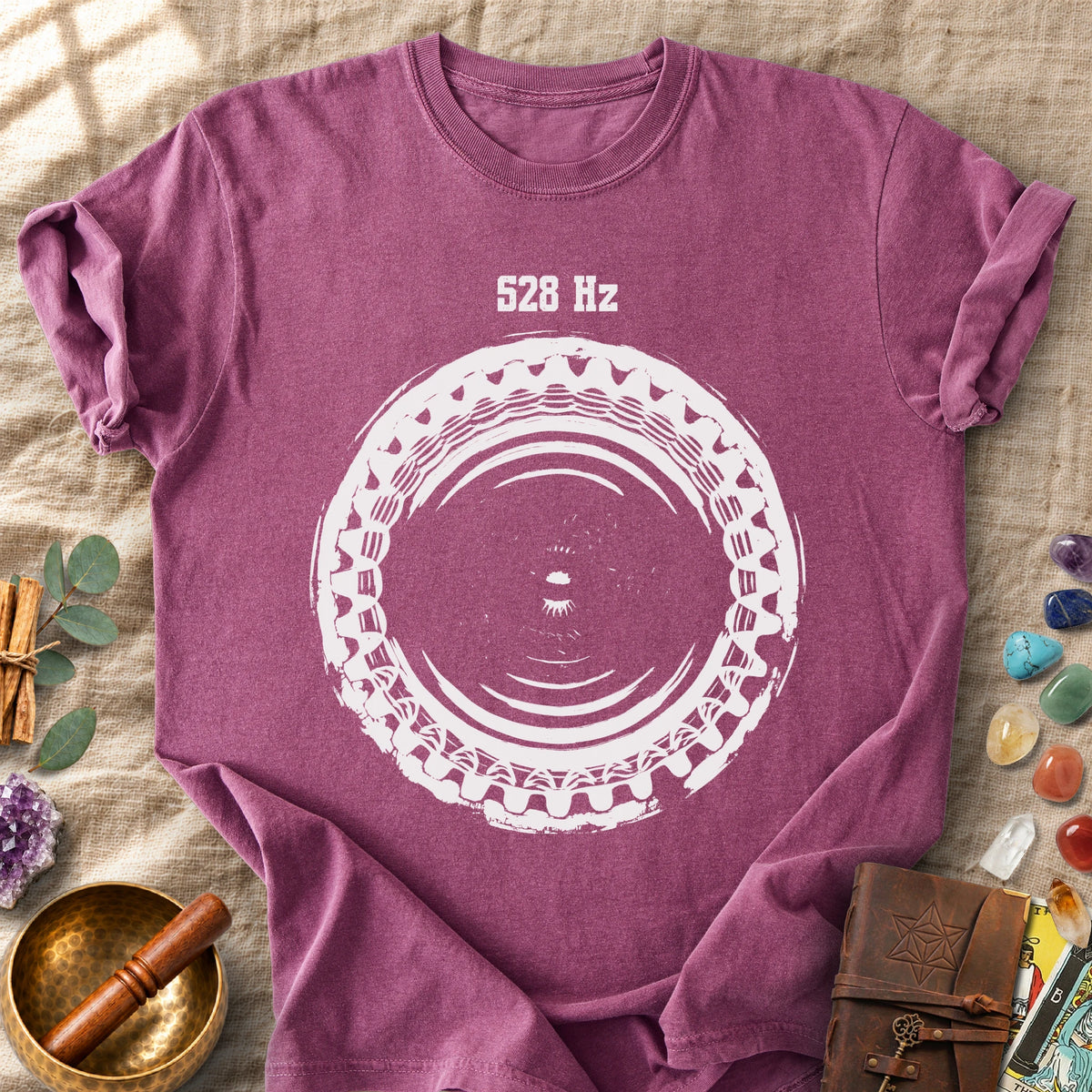 528 Hz Solfeggio Miracle Tone Cymatics Love Frequency Comfort Colors® Unisex T-Shirt