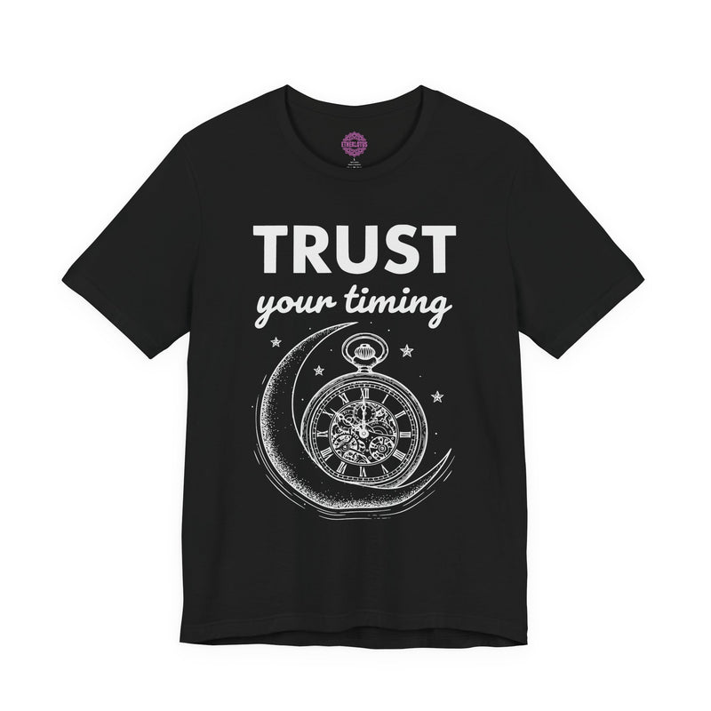 Trust Your Timing Celestial Moon Watch Premium Unisex T-Shirt