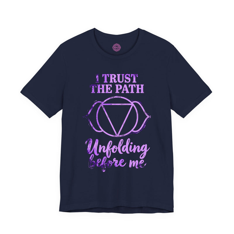 I Trust the Path Unfolding Before Me Third Eye Chakra Premium Unisex T-Shirt