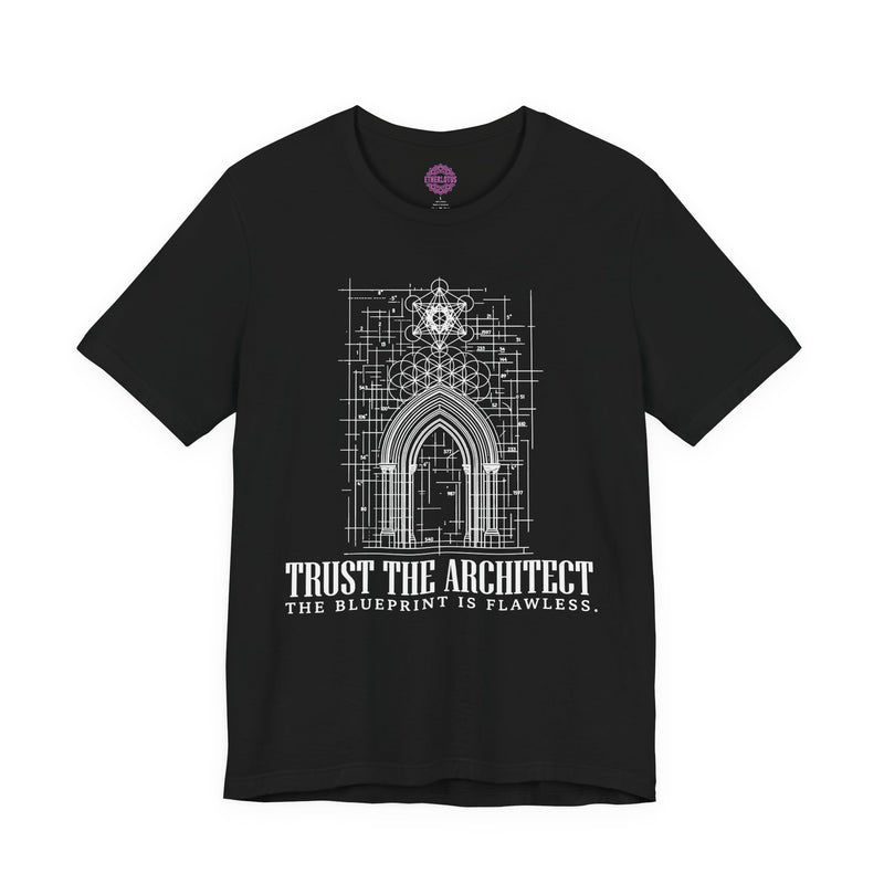 Trust The Architect The Blueprint Is Flawless Premium Unisex T-Shirt