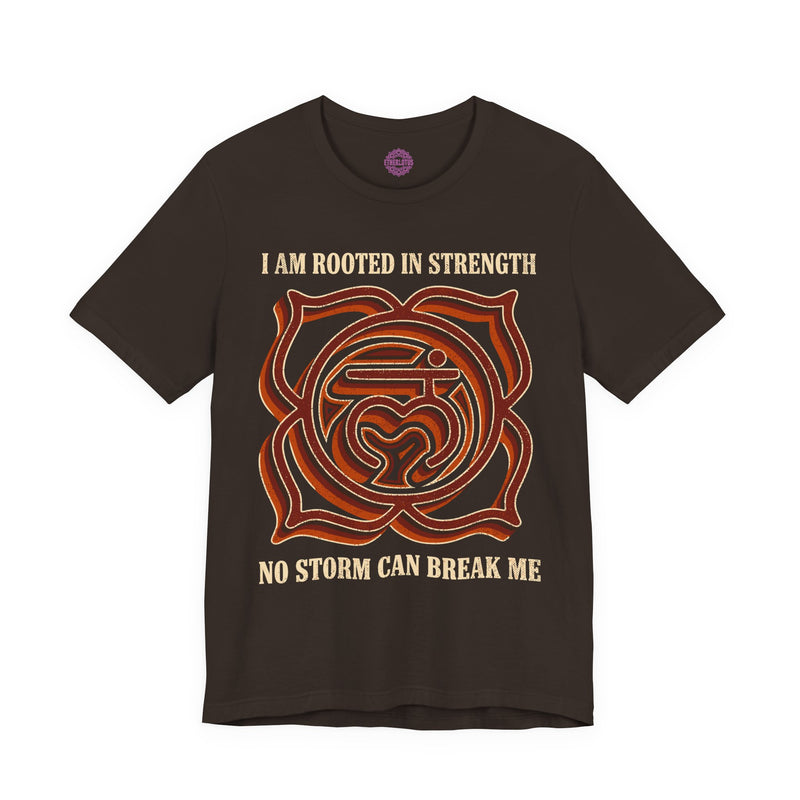 I Am Rooted in Strength No Storm Can Break Me Root Chakra Premium Unisex T-Shirt