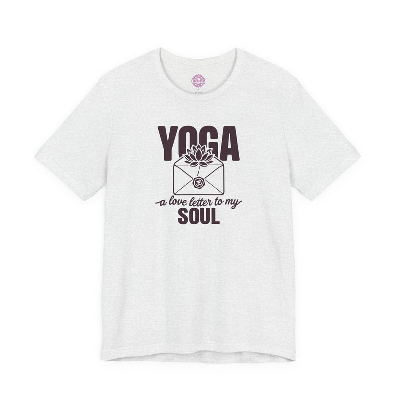 Yoga a Love Letter to My Soul Lotus Om Premium Unisex T-Shirt