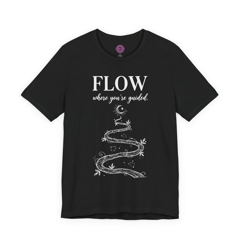Flow Where You're Guided Celestial Path Premium Unisex T-Shirt