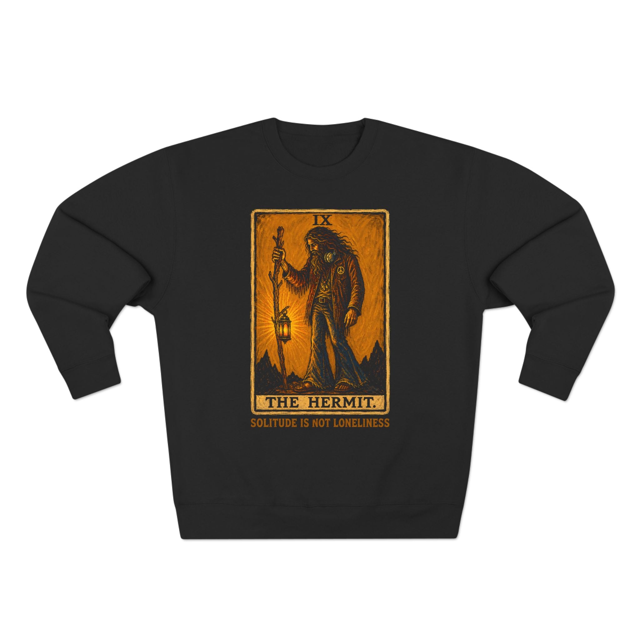 The Hermit Solitude Is Not Loneliness Tarot Premium Unisex Sweatshirt