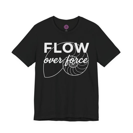 Flow Over Force Nautilus Shell Sacred Geometry Premium Unisex T-Shirt