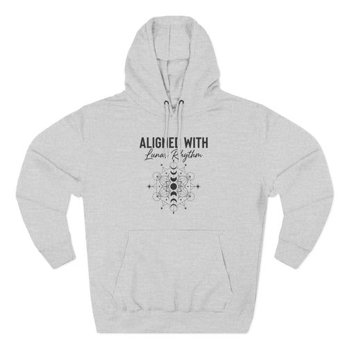 Aligned With Lunar Rhythm Mandala Premium Unisex Hoodie