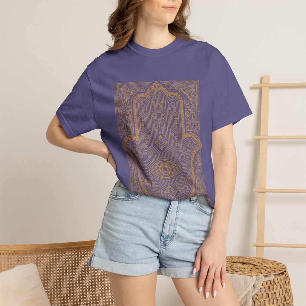Sacred Circuit Hamsa Divine Protection Comfort Colors® Unisex T-Shirt