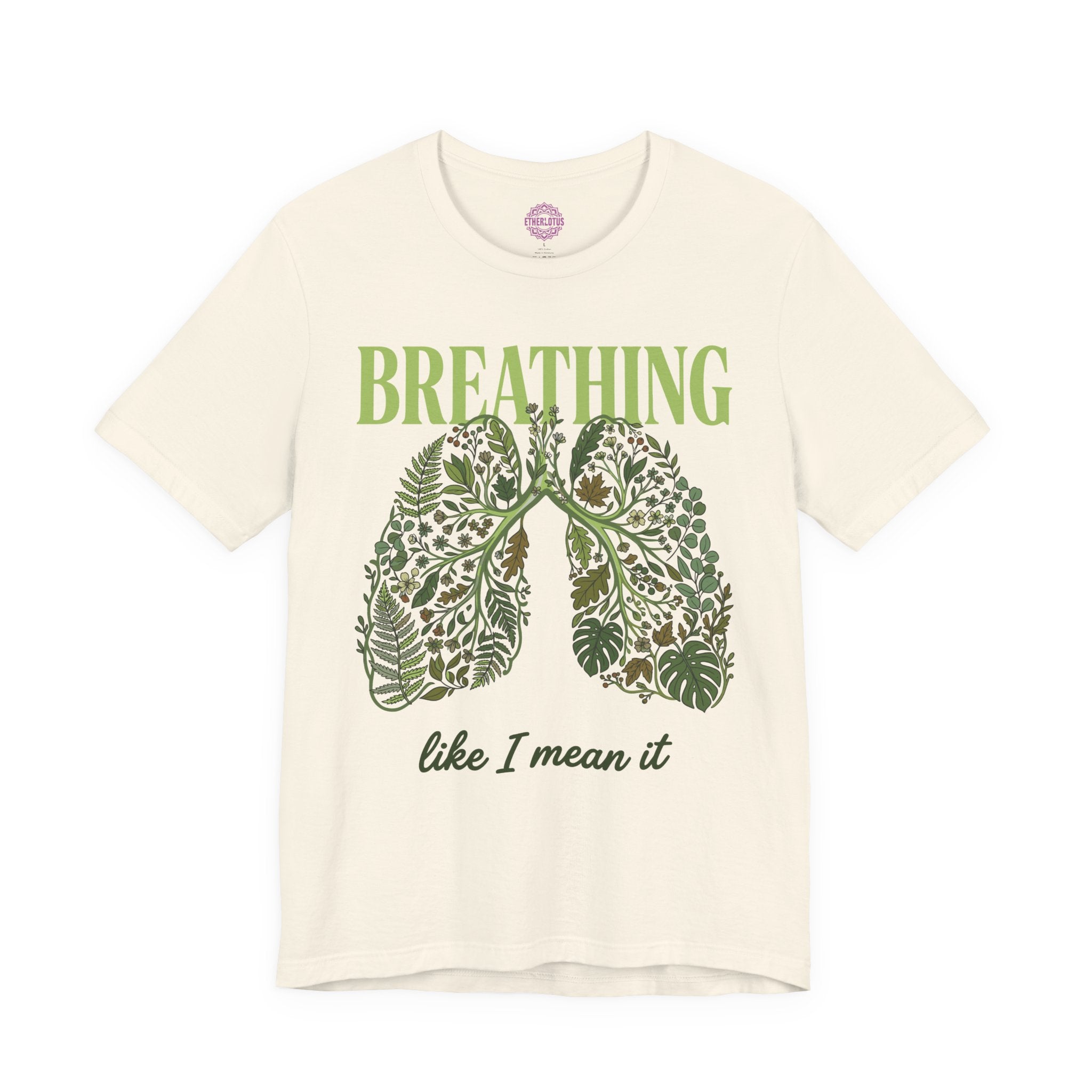 Breathing Like I Mean It Botanical Lungs Premium Unisex T-Shirt