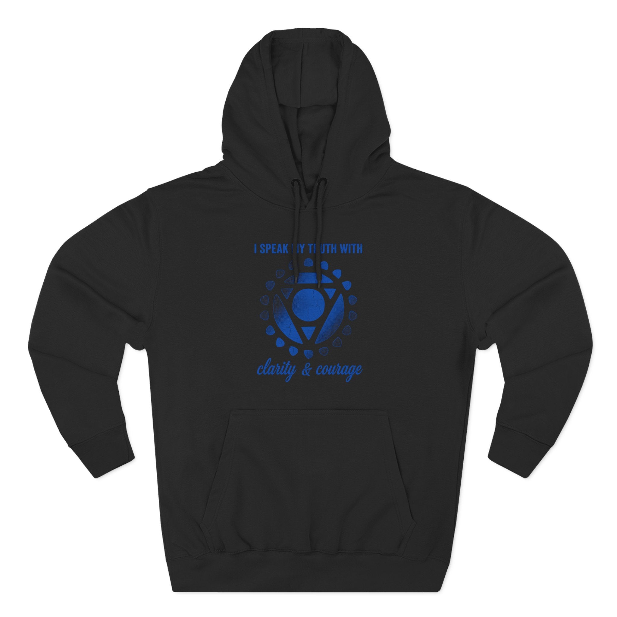 I Speak My Truth With Clarity and Courage Throat Chakra Premium Unisex Hoodie