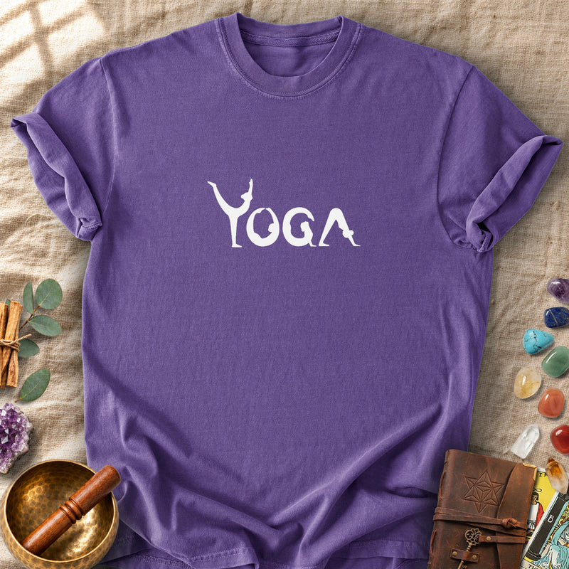 Yoga Silhouette Typography Comfort Colors® Unisex T-Shirt