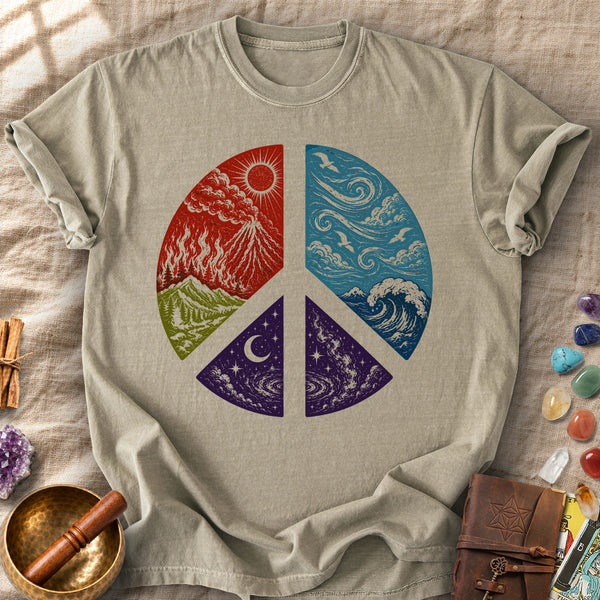 Elements Peace Sign Comfort Colors® Unisex T-Shirt