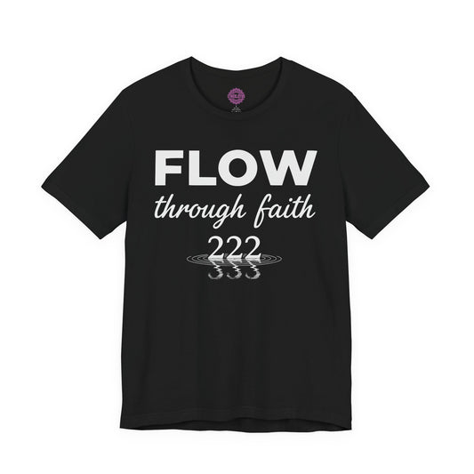 Flow Through Faith 222 Angel Number Water Reflection Premium Unisex T-Shirt