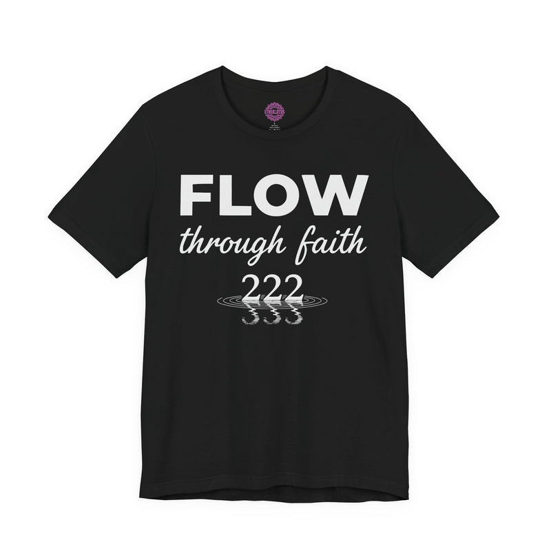 Flow Through Faith 222 Angel Number Water Reflection Premium Unisex T-Shirt
