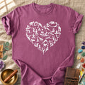 Yoga Heart Asana Poses Comfort Colors® Unisex T-Shirt