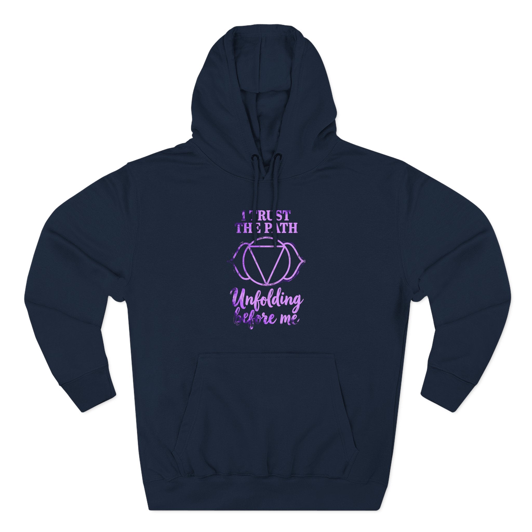 I Trust the Path Unfolding Before Me Third Eye Chakra Premium Unisex Hoodie