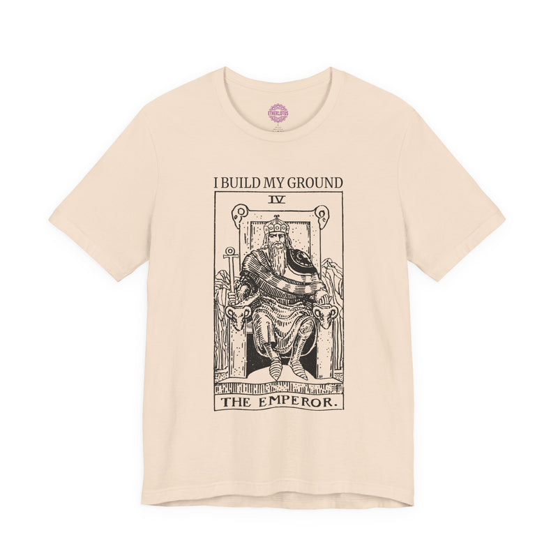 The Emperor Build My Ground Tarot Premium Unisex T-Shirt