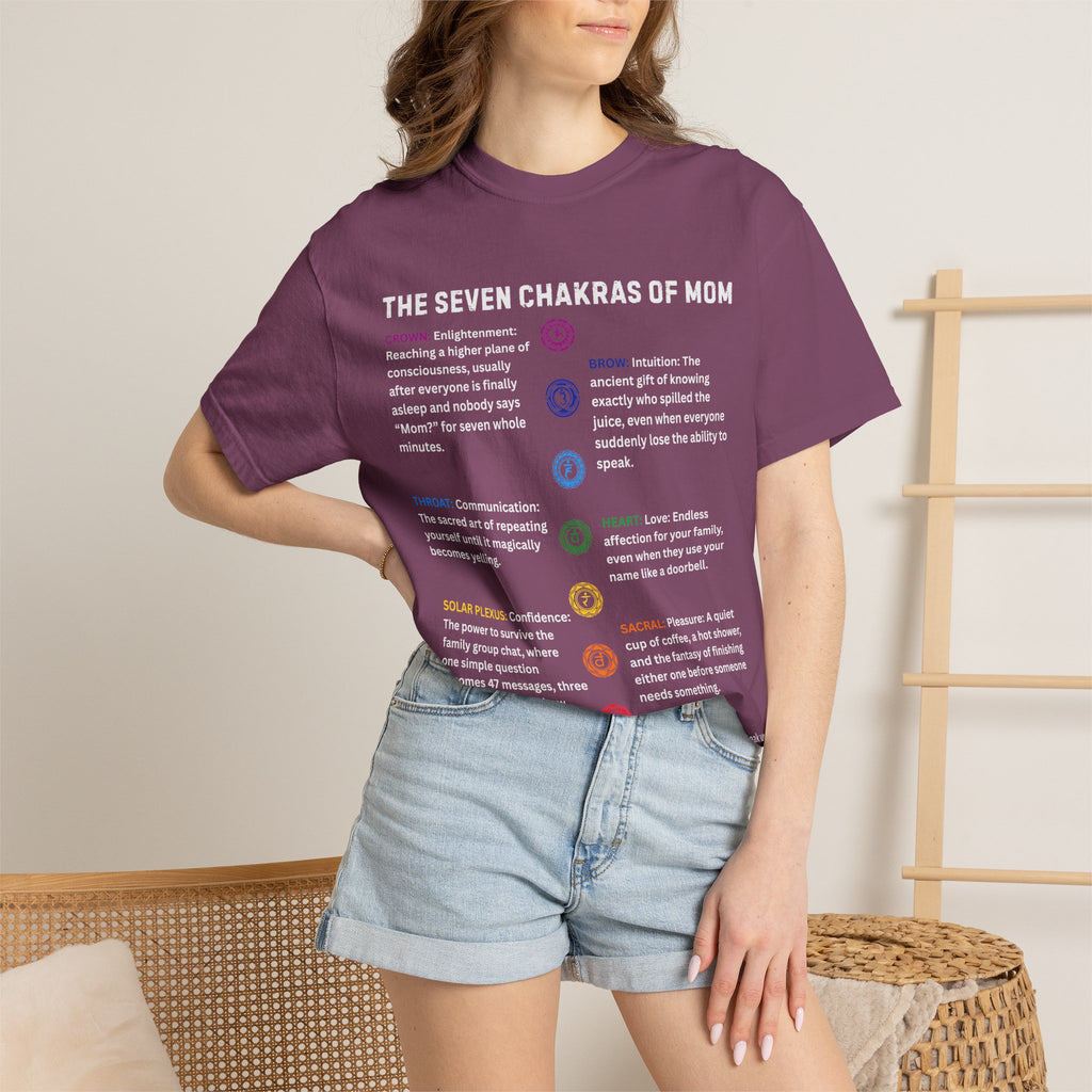 The Seven Chakras Of Mom Spiritual Humor Comfort Colors® Unisex T-Shirt