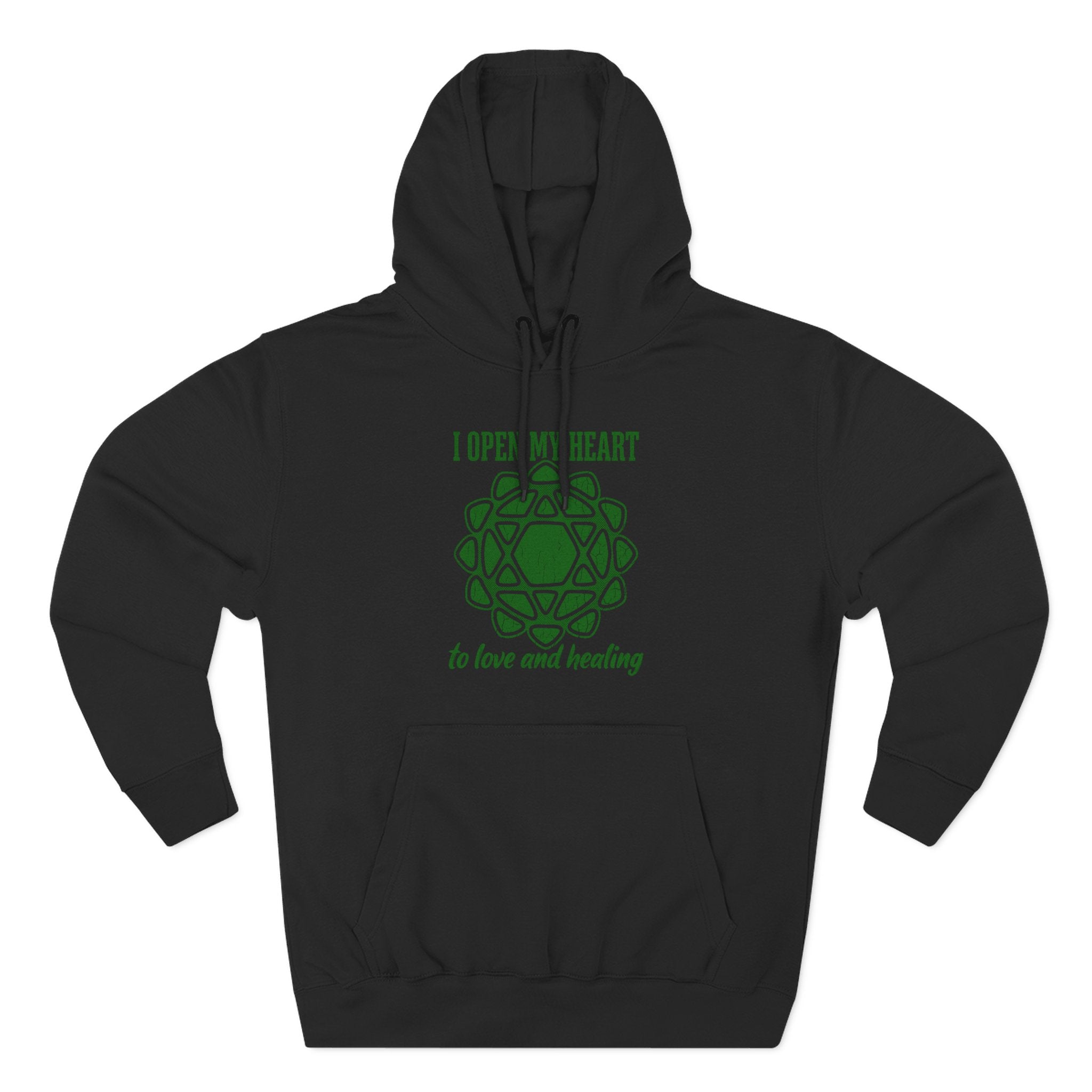 I Open My Heart to Love and Healing Anahata Chakra Premium Unisex Hoodie