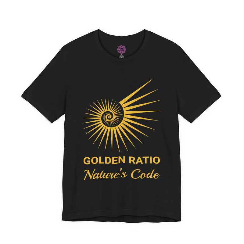 Golden Ratio "Nature's Code" Sacred Geometry Spiral Premium Unisex T-Shirt