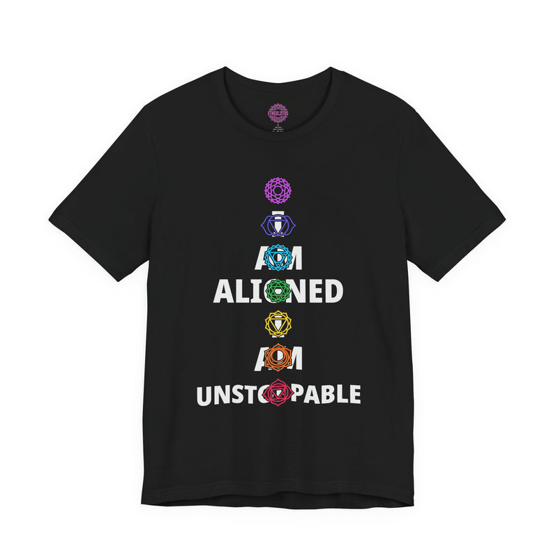 7 Chakras "I Am Aligned I Am Unstoppable" Energy Premium Unisex T-Shirt