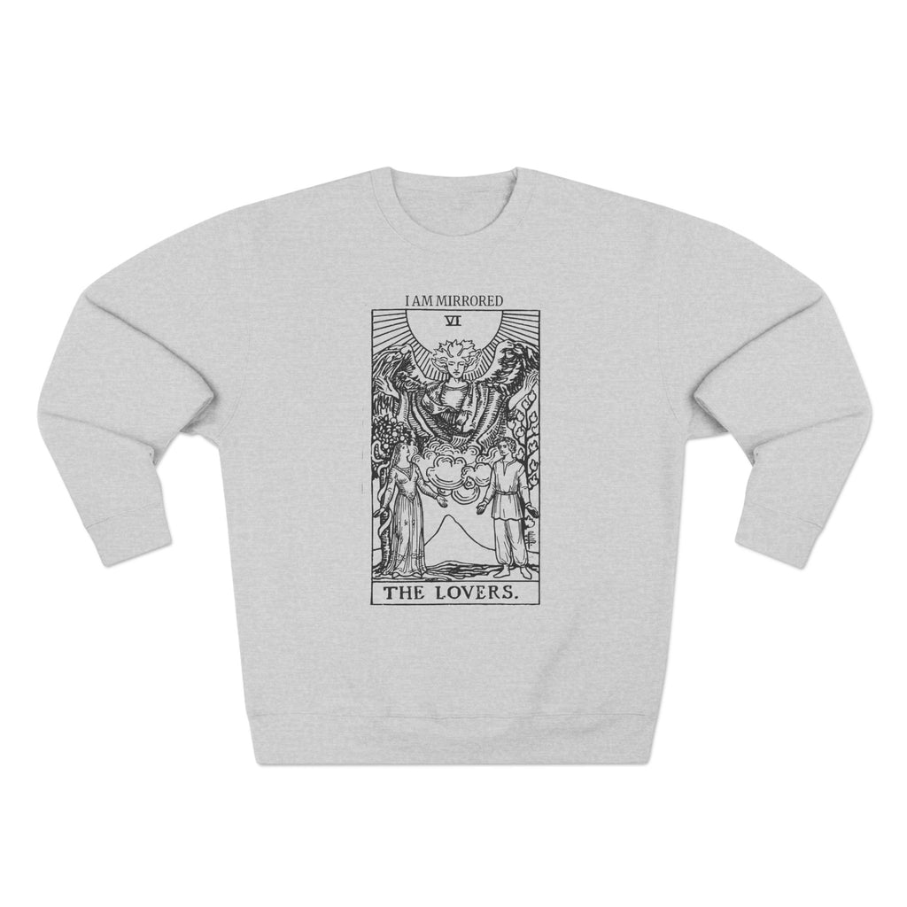 The Lovers Mirrored Soul Tarot Premium Unisex Sweatshirt