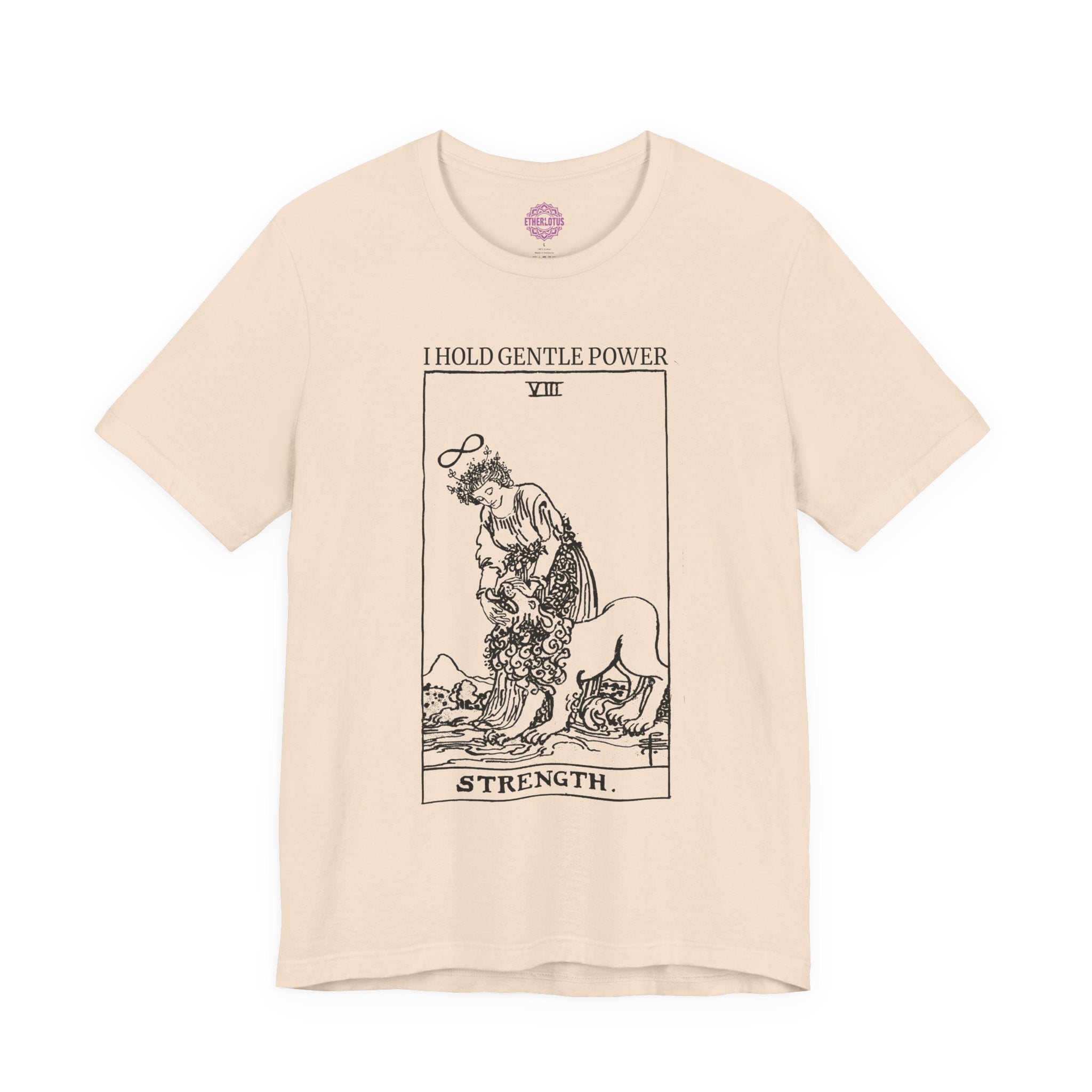 Strength Gentle Power Tarot Premium Unisex T-Shirt
