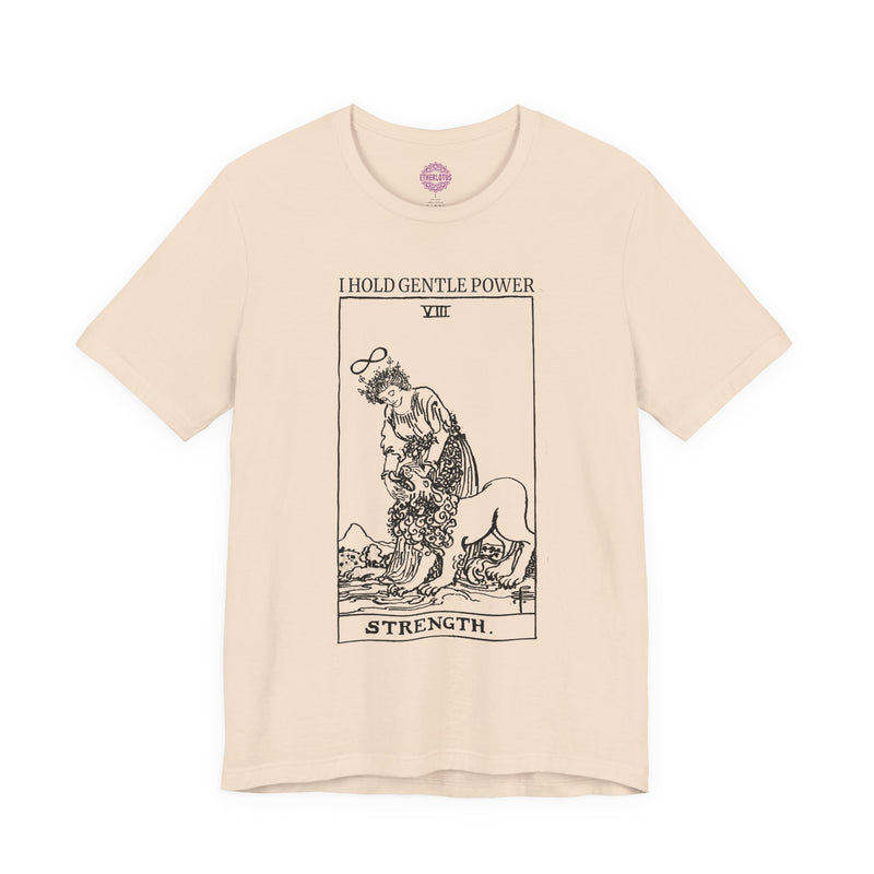 Strength Gentle Power Tarot Premium Unisex T-Shirt