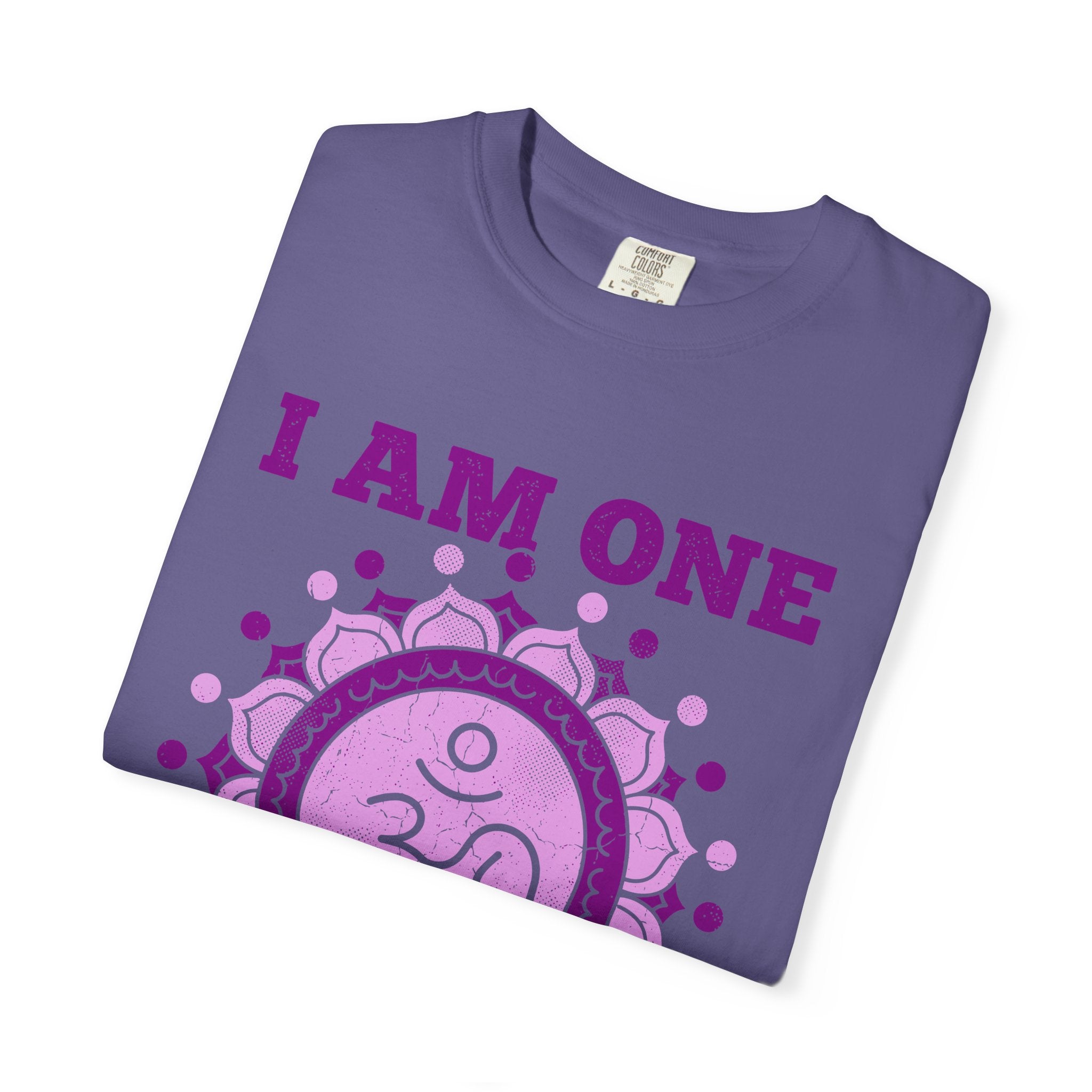 I Am One With All That Is Crown Chakra Om Sahasrara Comfort Colors® Unisex T-Shirt