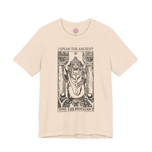The Hierophant Speak The Ancient Tarot Premium Unisex T-Shirt