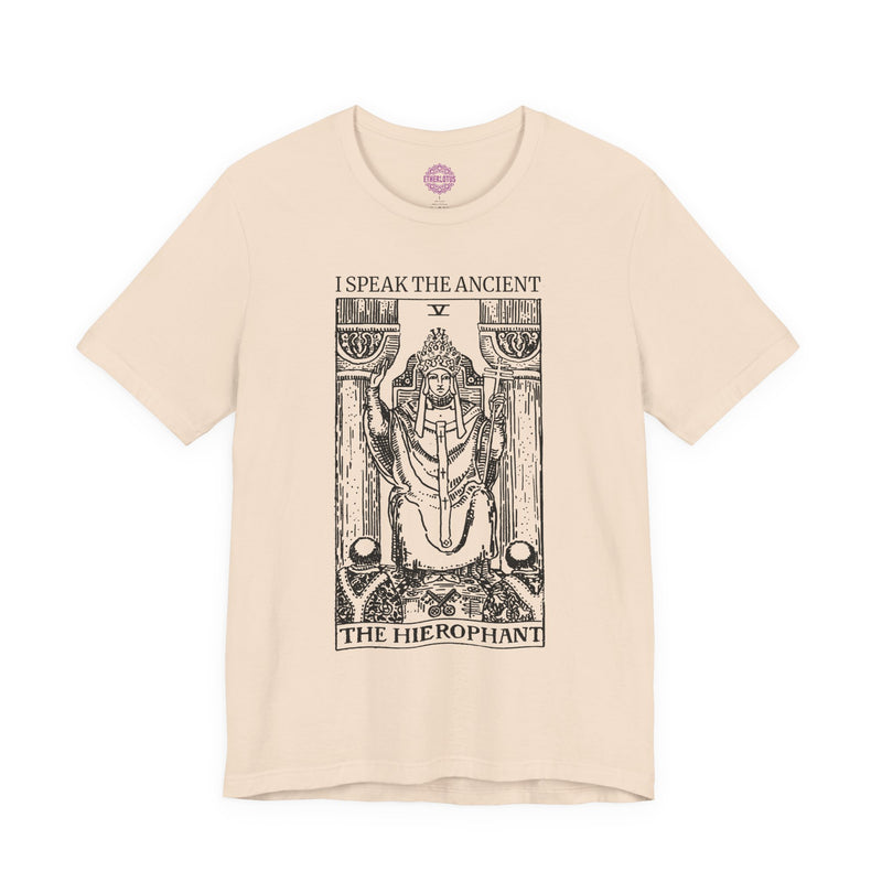 The Hierophant Speak The Ancient Tarot Premium Unisex T-Shirt