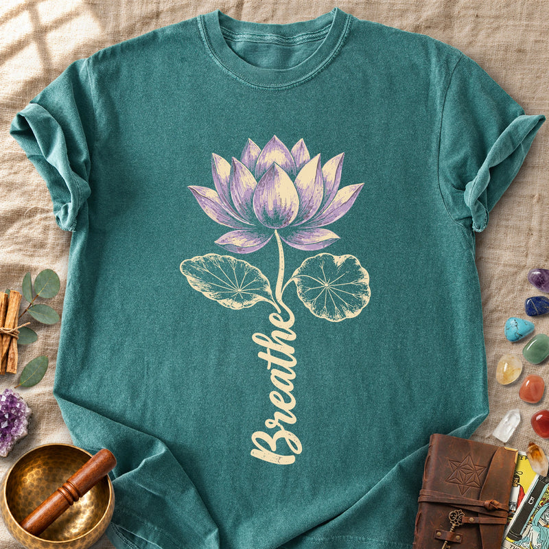 Breathe Purple Lotus Comfort Colors® Unisex T-Shirt