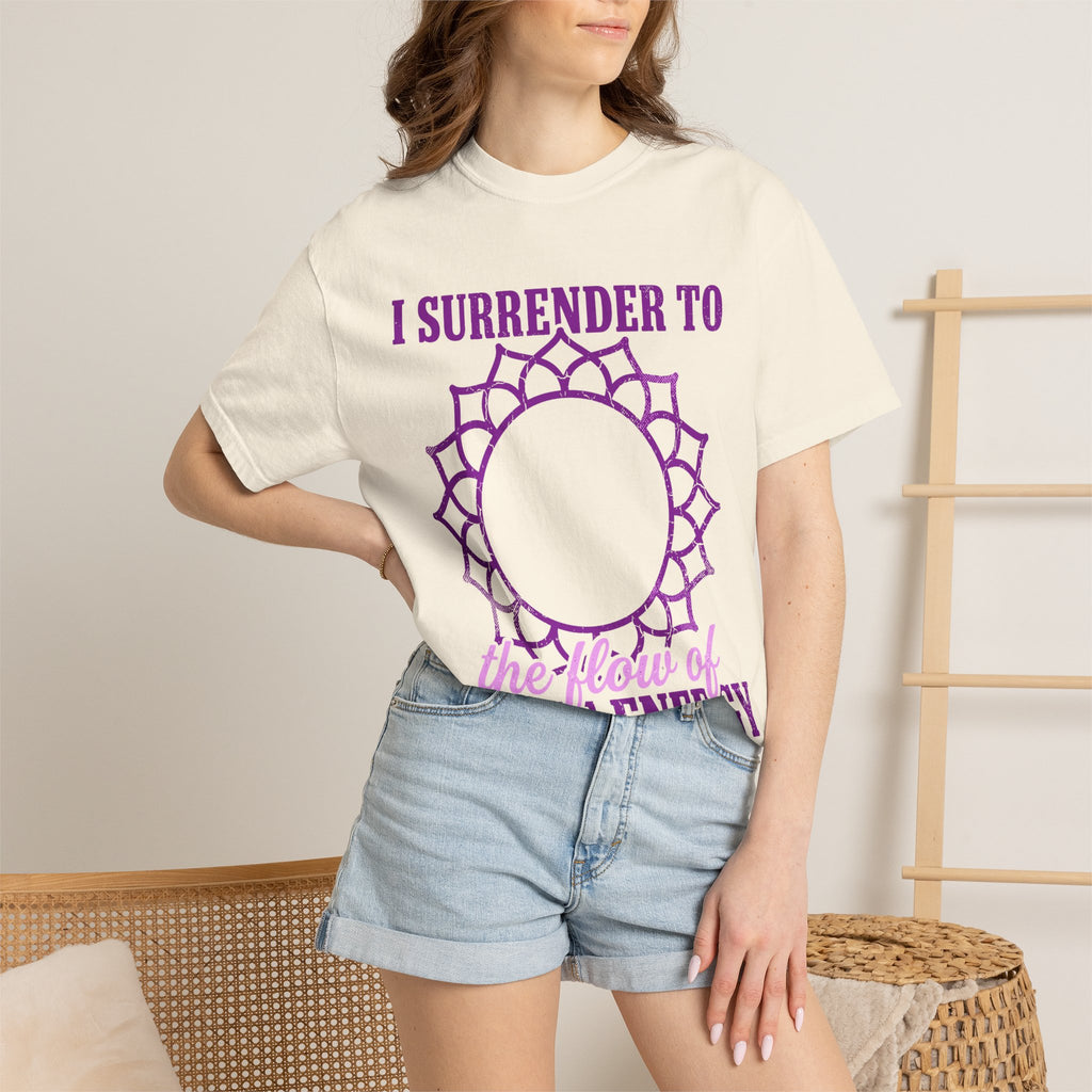 26 I Surrender to the Flow of Divine Energy Crown Chakra Comfort Colors® Unisex T-Shirt