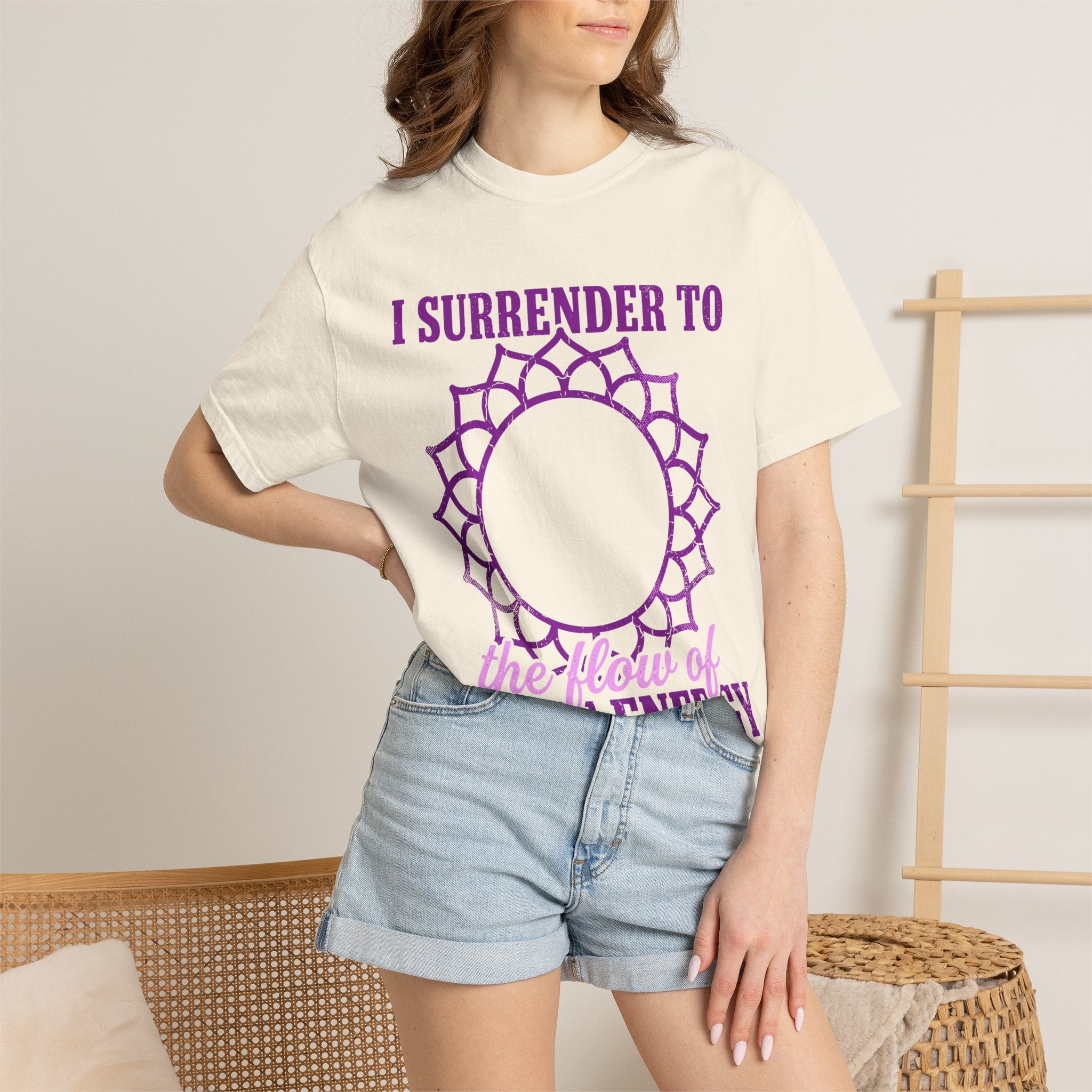 26 I Surrender to the Flow of Divine Energy Crown Chakra Comfort Colors® Unisex T-Shirt