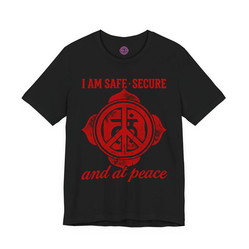 I Am Safe Secure and at Peace Root Chakra Premium Unisex T-Shirt