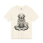 Zen Golden Retriever Meditation Lotus Mala Premium Unisex T-Shirt