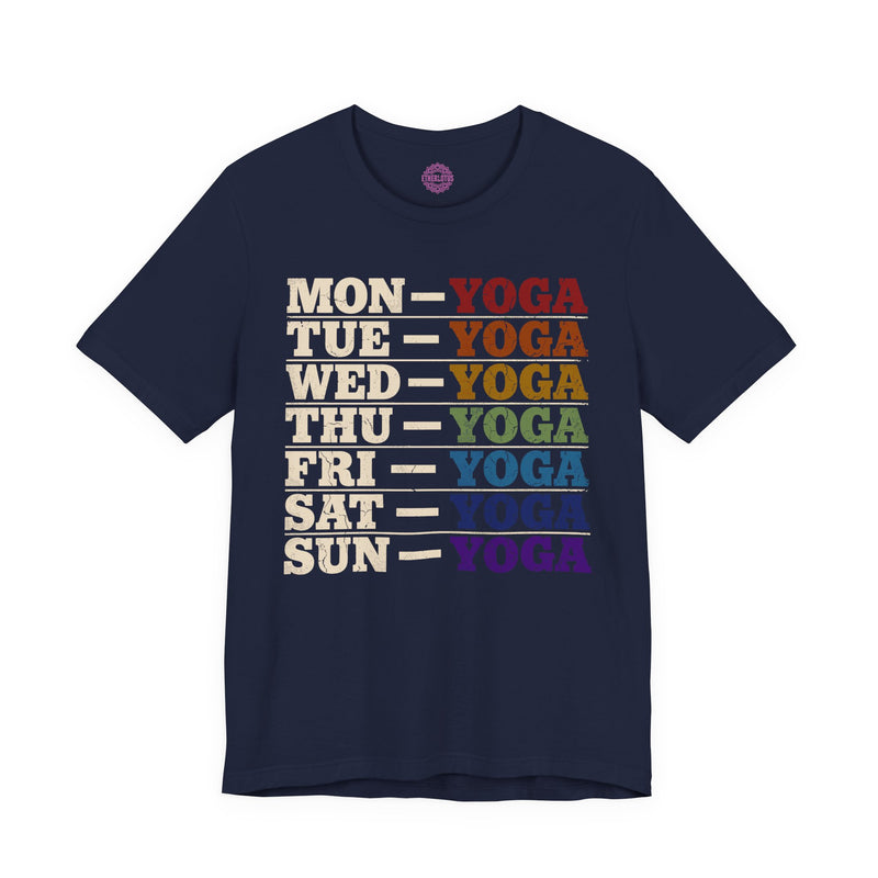 Every Day is Yoga Day Weekly Schedule Vintage Premium Unisex T-Shirt