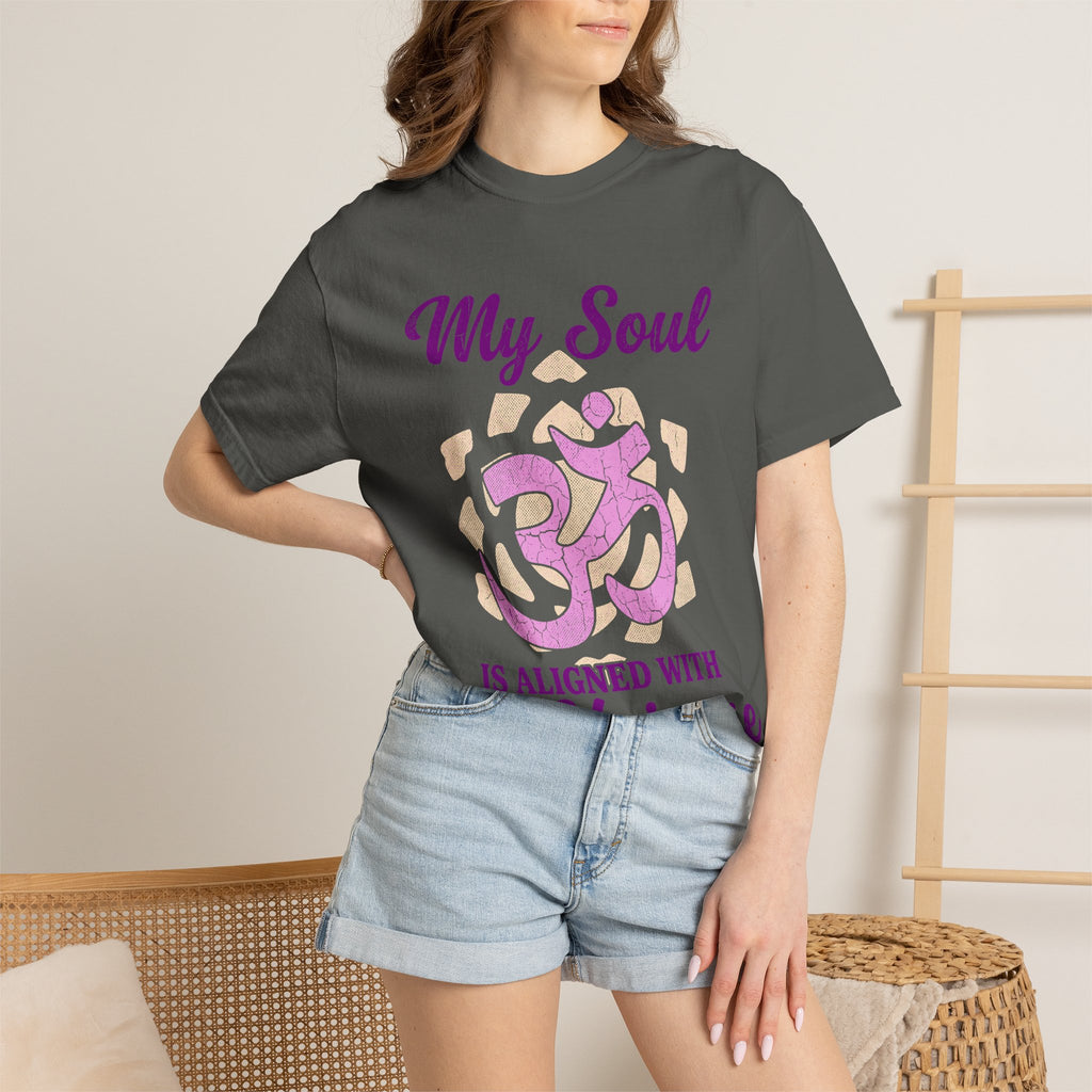 My Soul Is Aligned With the Universe Crown Chakra Om Comfort Colors® Unisex T-Shirt
