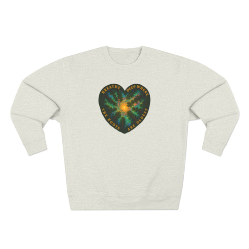 Ancient Forest Heart Sacred Roots Premium Unisex Sweatshirt