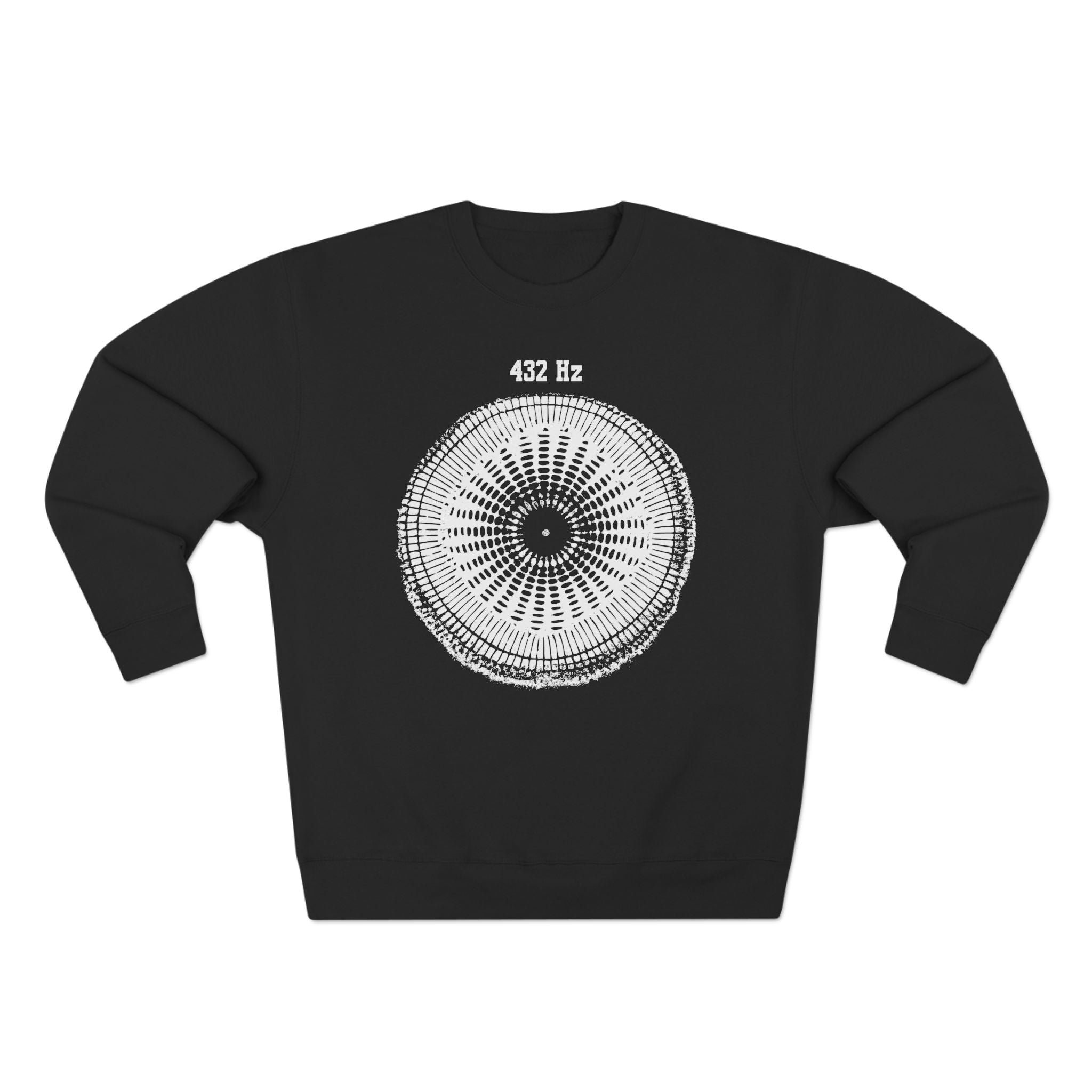 432 Hz Natural Tuning Cymatics Sacred Frequency Sound Premium Unisex Sweatshirt