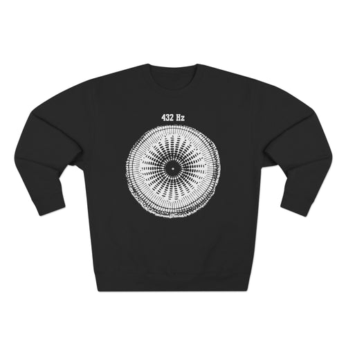 432 Hz Natural Tuning Cymatics Sacred Frequency Sound Premium Unisex Sweatshirt