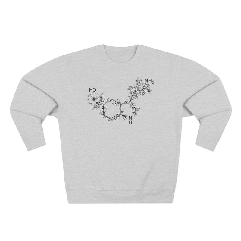 Serotonin Botanical Molecule Premium Unisex Sweatshirt